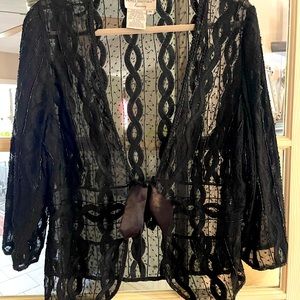 Black sequined and beaded PAPELL BOUTIQUE Evening jacket